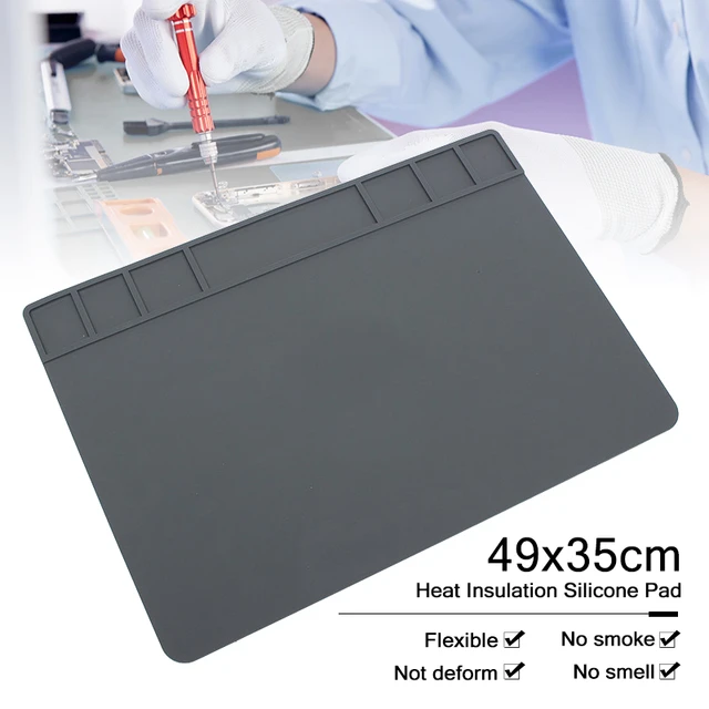 Silicone Work Mat Maintenance Platform Heat-resistant Insulation Mat Repair  Pad For Mobile Phone Tablet PC Soldering Tool - AliExpress