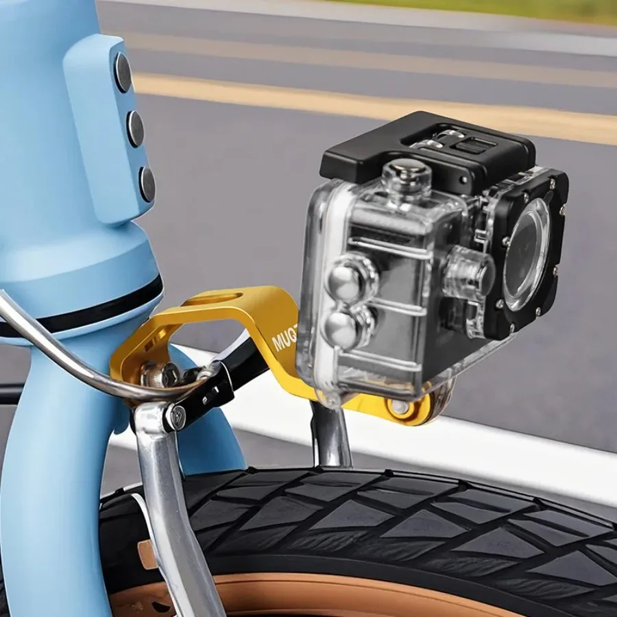 Bike Fork Mount Bracket Front Light Holder Headlight Eyelet Mount for Brompton Folding Bike