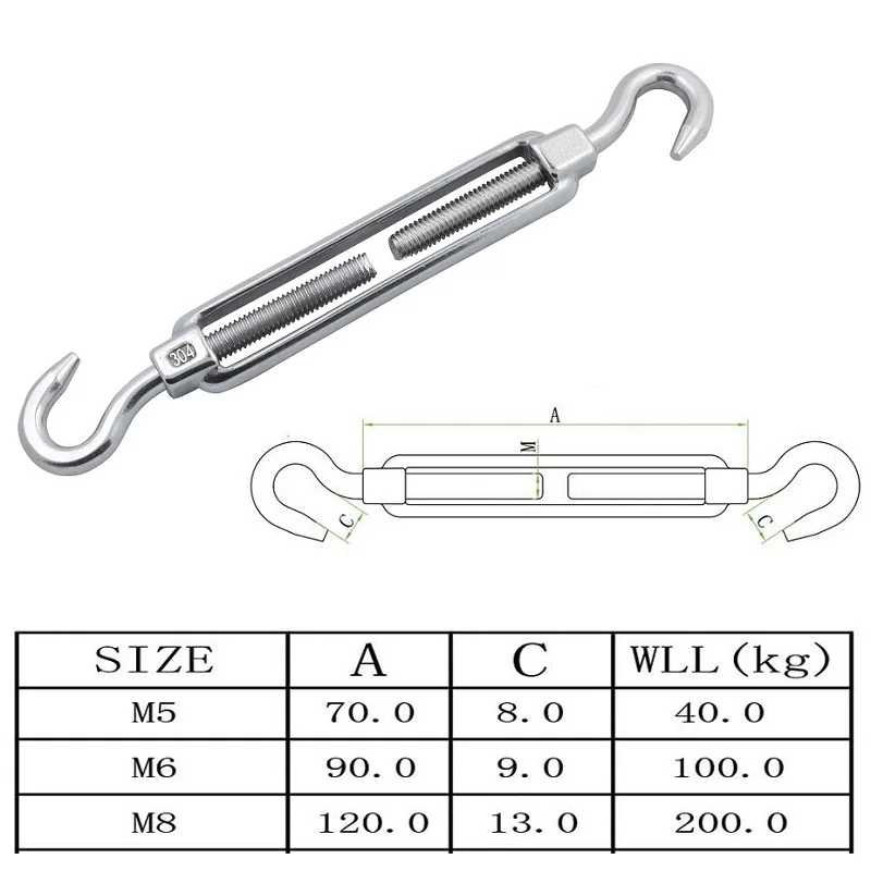 Crochet à œil En Acier Inoxydable 304 – Longueur 5-7 Cm – Uxcell – Quincaillerie Pro