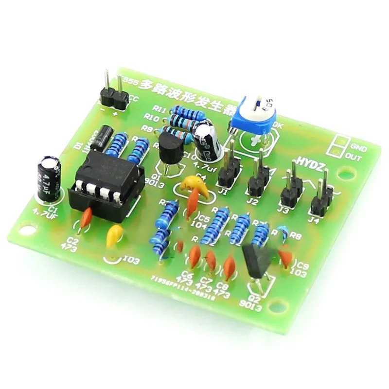 DC 6-12V NE555 Pulse Generator Module DIY Kit Sine/Triangle/Square Wave Generator multi-channel Waveform Signal signal generator signal generator kit