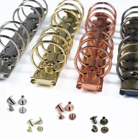 Metal Spiral Rings Binder Clip With 2 Pairs of Screw For Diary Notebook Planner A5 A6 Persoanl A7 Binder Clip File Folder 1