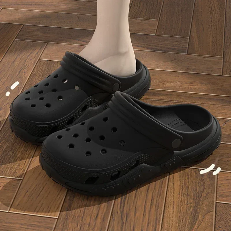 Soft Sole Slippers Summer Holes Indoor Casual Women's Outdoor Men Beach Garden Slides Shoes