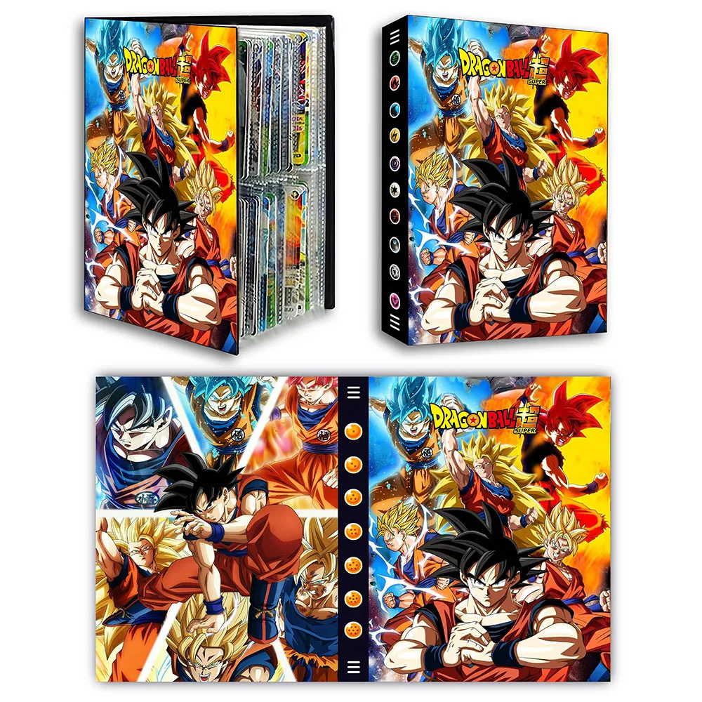 

4Grids DIY Animation Dragon Ball Card Collection Card Book Card Storage Cartoon Card Bag Album Large Capacity Kids Toys Gift
