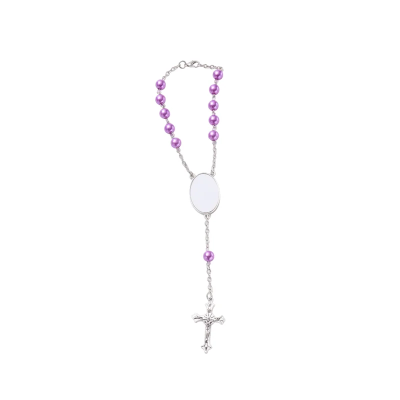 Customized Personal Image Car Pendant with ABS Beads - Unique Commemorative Gift