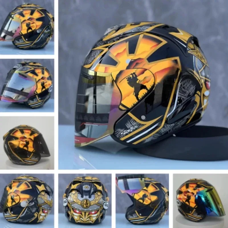 Фото Шлем Ram3 Pedrosa Samurai для мужчин и женщин, мотоциклетный шлем для езды по бездорожью и спуска с горы №5