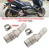 For Yamaha XMAX 250 300 XMAX250 XMAX300 2017 - 2023 Motorcycle Exhaust Escape Modify Mid Link Pipe Connect 51mm Muffler System