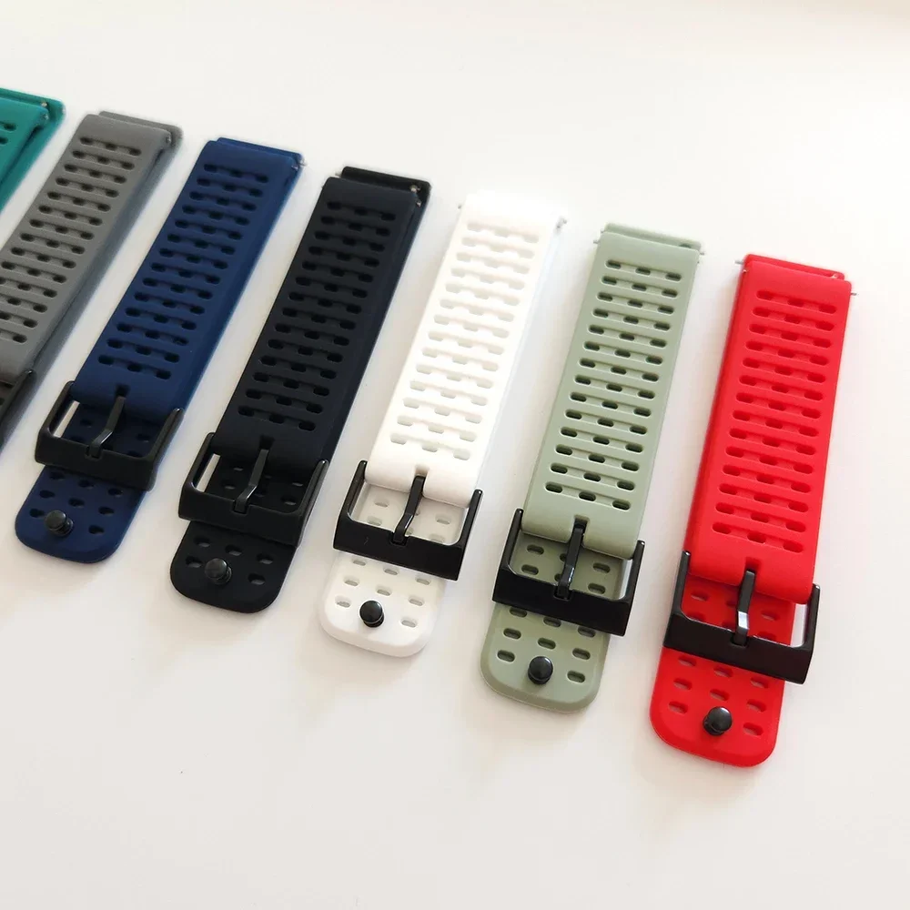 Premium 22mm Silicone Watch Strap - Versatile Replacement Wristband Bracelet Accessories