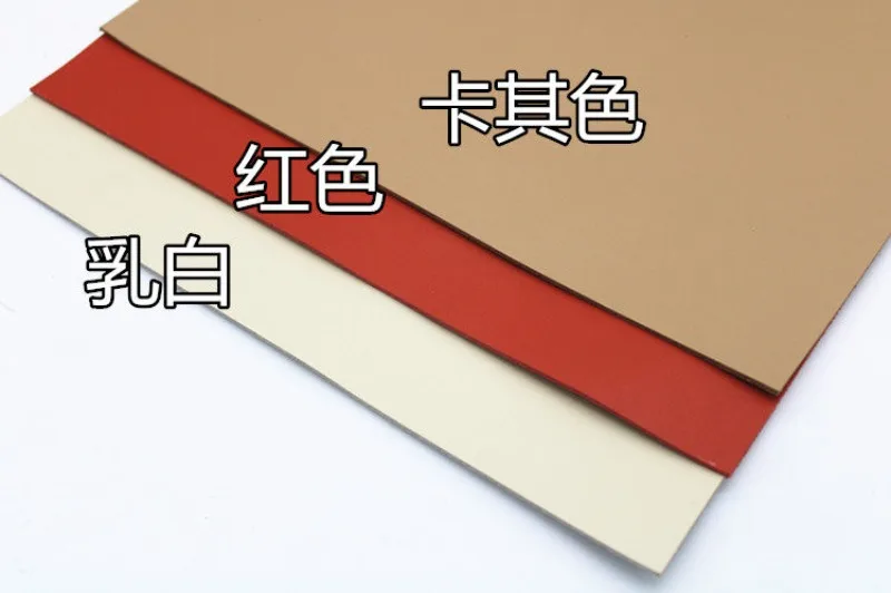 2mm 플레인 위브 1층 소가죽 천연 가죽 소재 테이블 매트 DIY 가방 나파 가죽 카키 밀키 화이트 레드 소가죽 원단