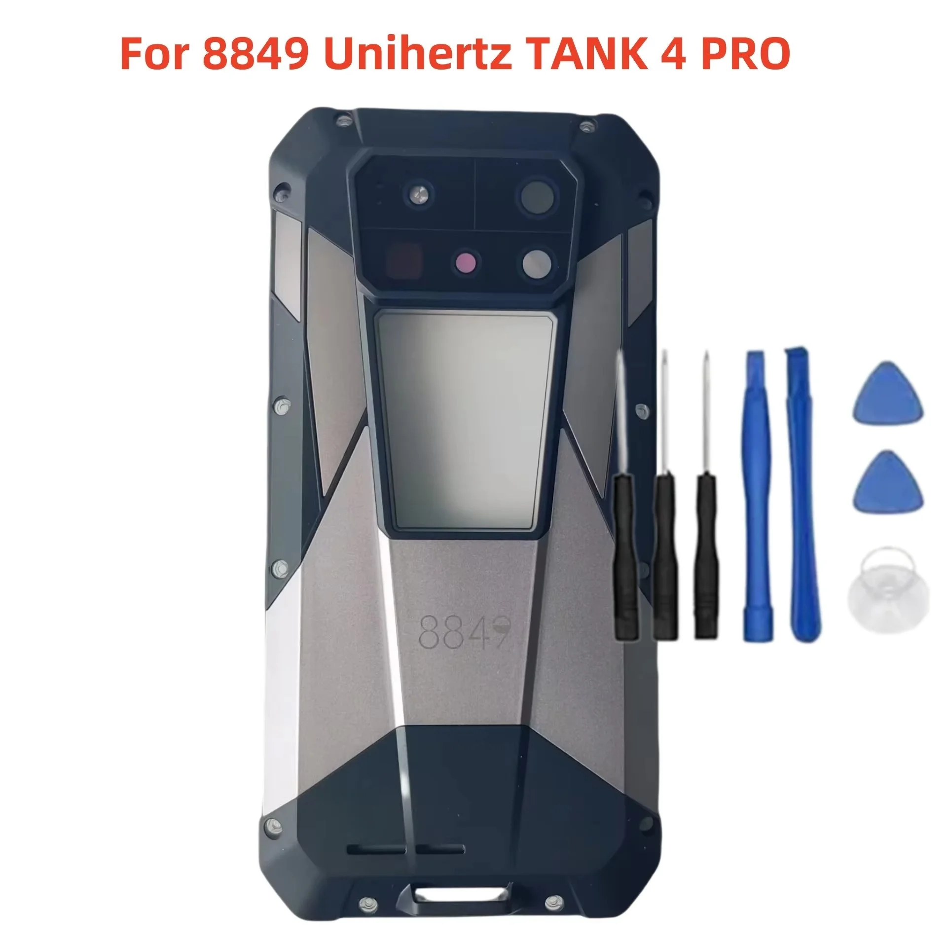 Nuovo originale per 8849 Unihertz Tank 4 Pro custodia protettiva per batteria posteriore per telefono cellulare custodia copertura con obiettivo fotocamera posteriore in vetro - immagine 3