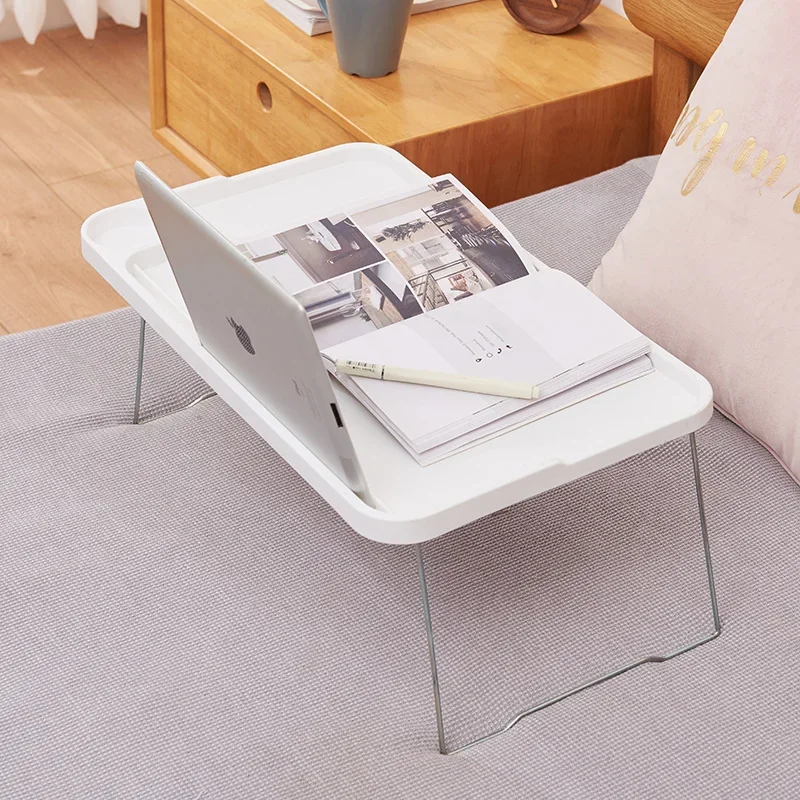 Laptop Bed Table Portable Folding with Cup Holder for Student Dormitory Stable Bed Tray Desk for Sofa laptop stand