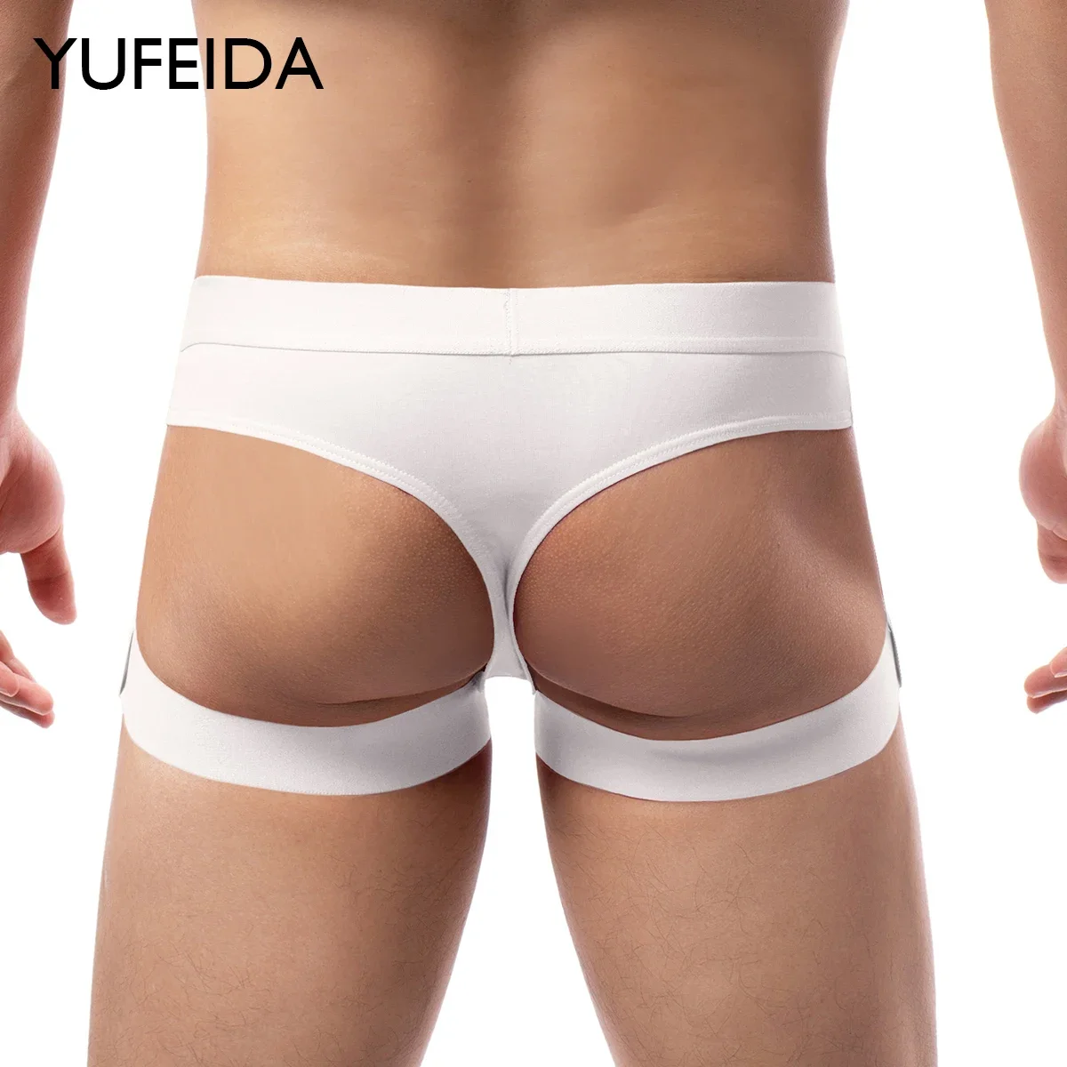

YUFEIDA Sexy Bandage Tanga Bikini for Men High Quality Leg Harness Jockstrap Underwear Breathable T-back Gstring Thong UnderPant