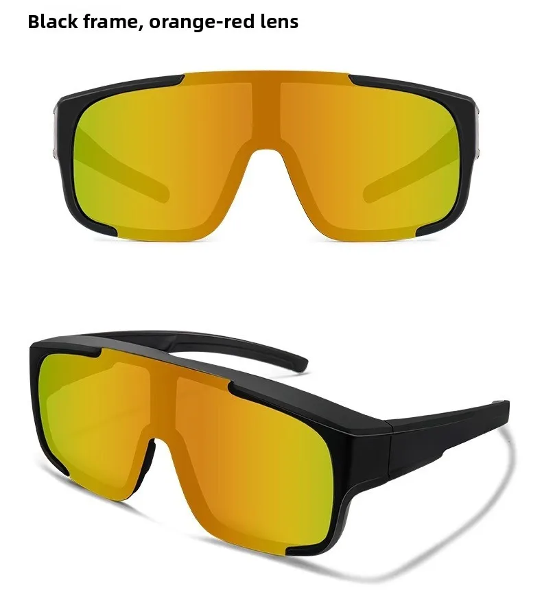 Myopia-Friendly Outdoor Cycling Sunglasses Polarized Oversleeve Goggles for Biking & Mountaineering Windproof Sports Eyewear