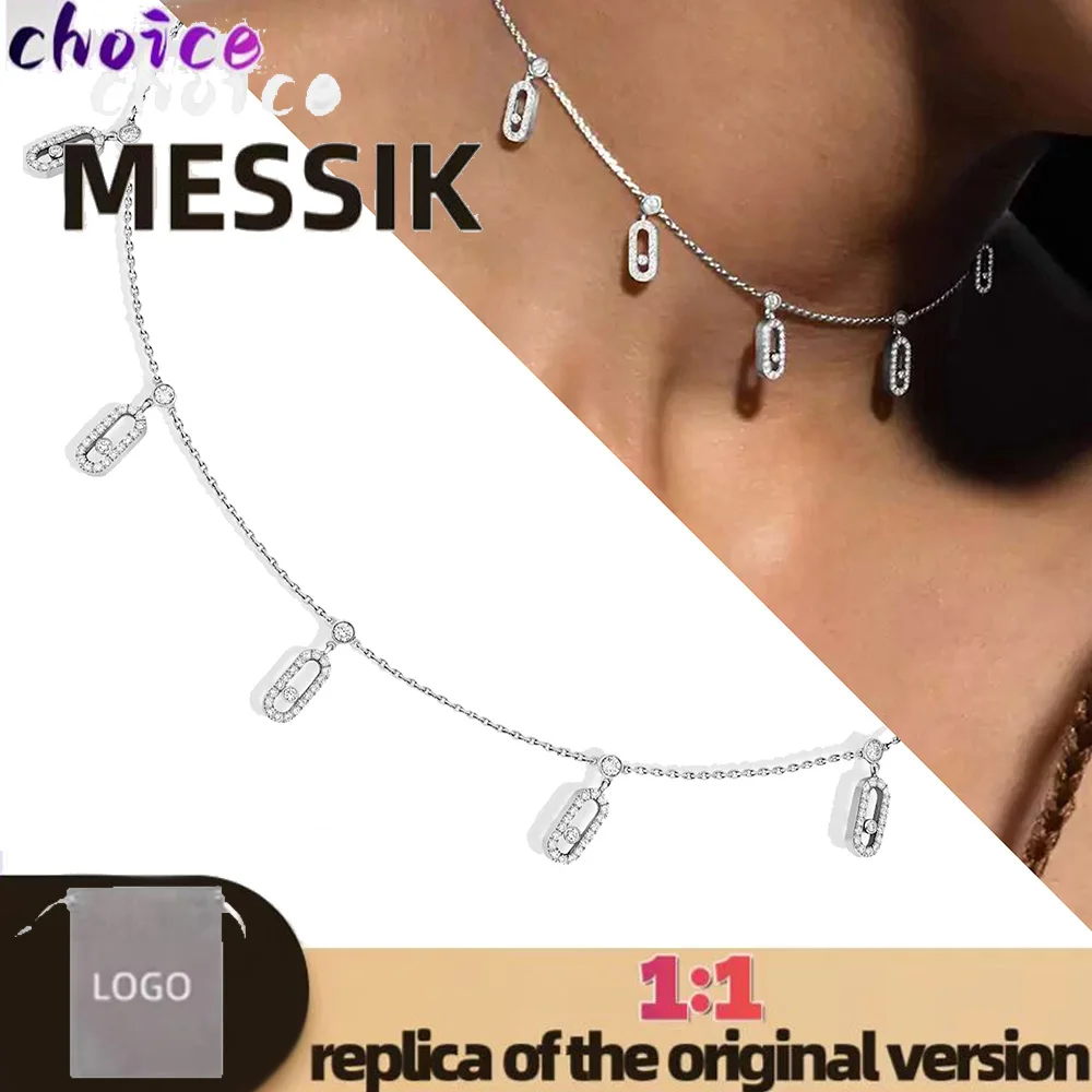 Pure silver s925 MOVE UNO series multi pendant diamond women's necklace for dinner party
