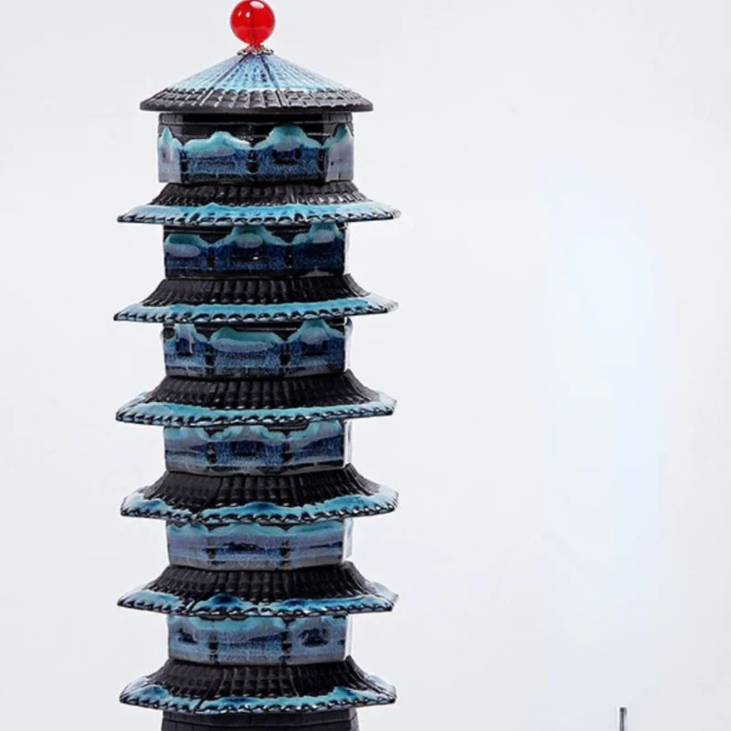 Good-looking Internet Celebrity Pagoda Tea Set Home Characteristic Modeling mall Kung Fu Tea Personalized Creative Porcelain