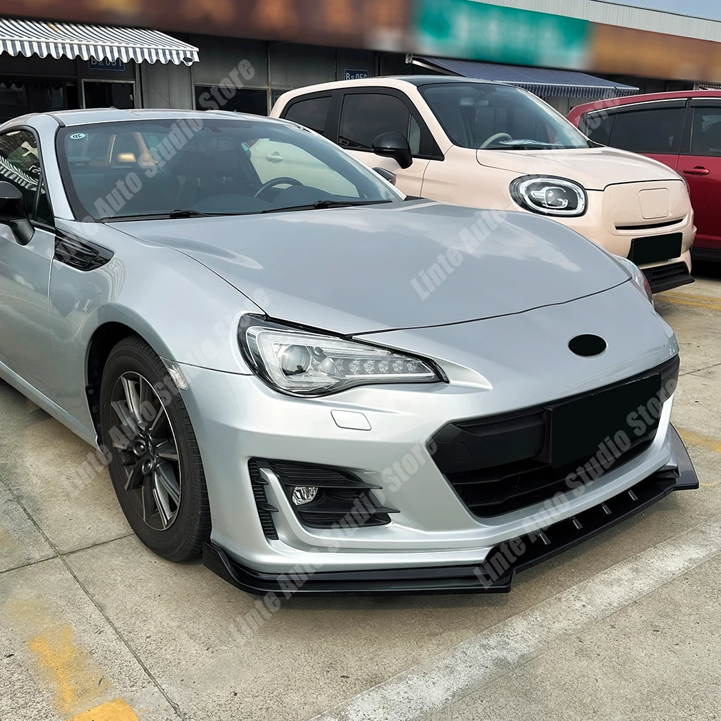 스바루 BRZ 2017 2018 2019 2020 프론트 범퍼 립 스포일러 스플리터 디퓨저 ABS 글로스 블랙 가드 보호 바디 키트 튜닝