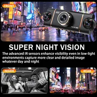 4 caméras Dash Cam voiture DVR WiFi HD 1080P enregistreur vidéo 4 canaux vue avant arrière Vision nocturne boîte noire DVR pour la sécurité du véhicule 5