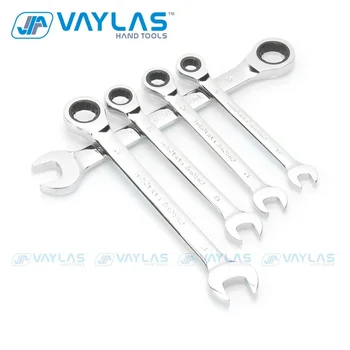 6-32mm Ratchet Wrench Spanner Fixed Head Mirror Polish 72T Ratcheting High Torque Multitool Ratchet Keys Auto Repair Hand Tools