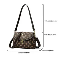 Sacs à bandoulière décontractés en cuir PU pour femmes, fourre-tout de luxe de styliste, sac à bandoulière de petite capacité 5