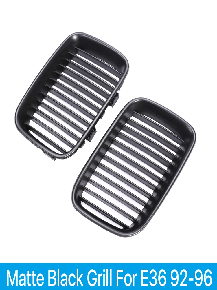 

Front Kidney Pre-Facelift Grill Matte Black Under Racing Grille Hood For BMW 3 Series E36 1992-1996 318i 320 323 328 Accessories