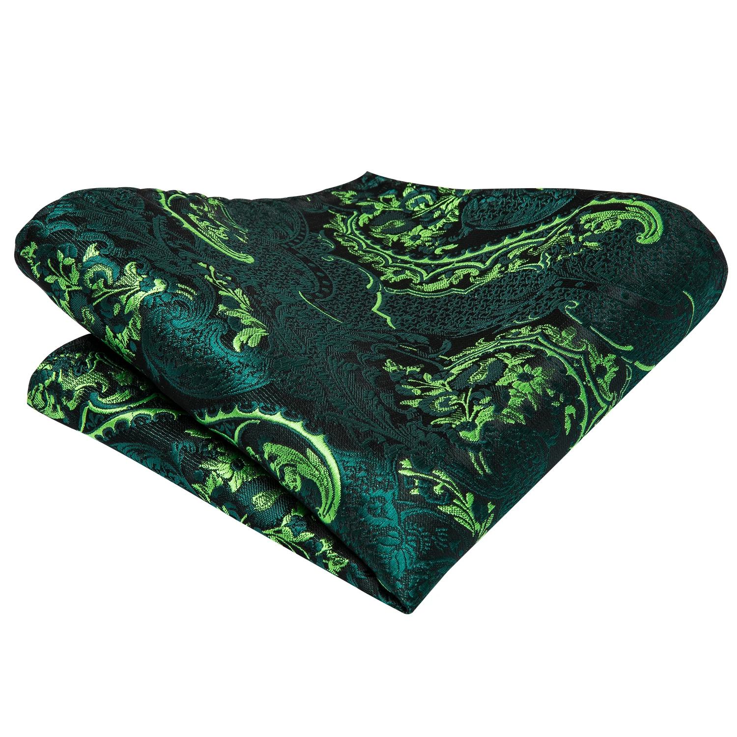 Men Floral Paisley Silk Necktie Pocket Square Set for Party Business Gift neck tie pocket square