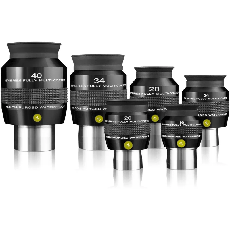 Esplora Scientific 68 ° Series Eyepiece-Es16Mm 20Mm 24Mm 28Mm 34Mm 40Mm, Riempito Di Argon, Impermeabile E A Prova Di Muffa $136.43