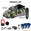Double Battery Power 500M 2KG Load RC Fishing Bait Boat Dual Motor Fish FinderAutomatic Cruise/Route Correction RC Nesting Boat 6