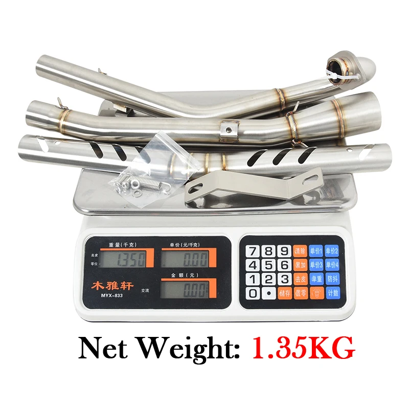 Motorcycle Exhaust System Modify Escape Moto Front Middle Link Pipe For HONDA Cross CUB110 CC110 CUB CC 110 2018 - 2022 2023 - Image 6