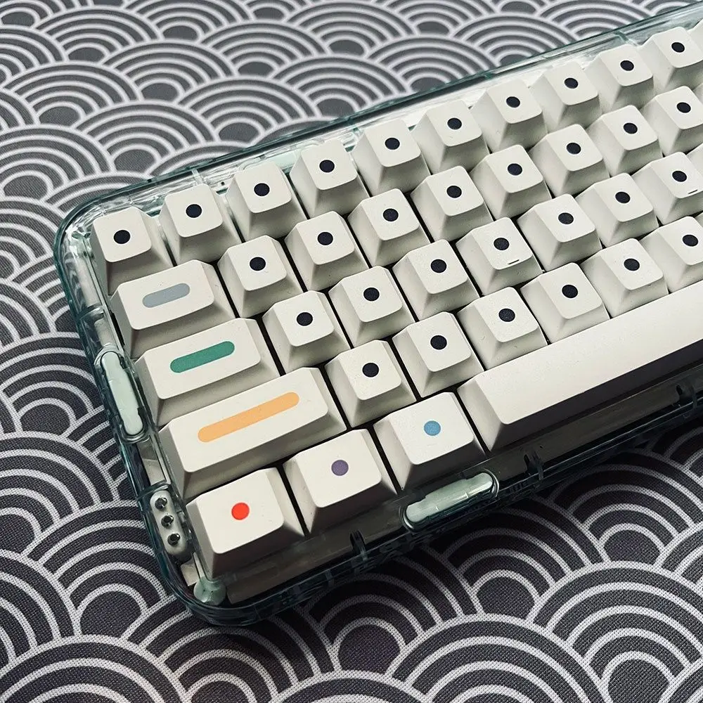 

GMK Cherry 125 Keys PBT Keycap Dots English Japanese Minimalist Dye Sublimation Keycaps for MX switches Mechanical Keyboard
