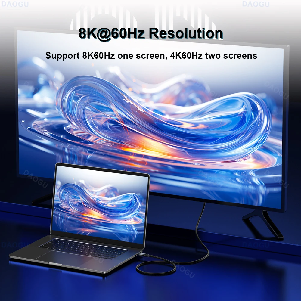 High-Speed USB 4 Cable: 40Gbps Data Transfer, 8K 60Hz Video Support, 240W PD Fast Charging USB-C