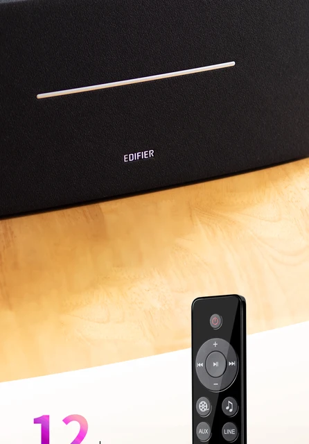 Edifier D12 Altoparlante Bluetooth - 70W Potenza, DSP, Legno Massello | Con Telecomando | Per PC, TV, Musica - Foto 13