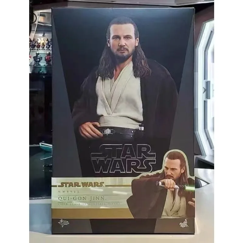 

New origina hot toys HT 1/6 MMS525 Star Wars Prequel Qui Gon Jinn Action Figure Anime Model Collection Collectible Model Toy