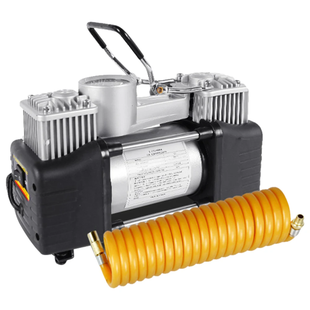 12V 150PSI Heavy Duty Deluxe Portable Metal Air Compressor with ...