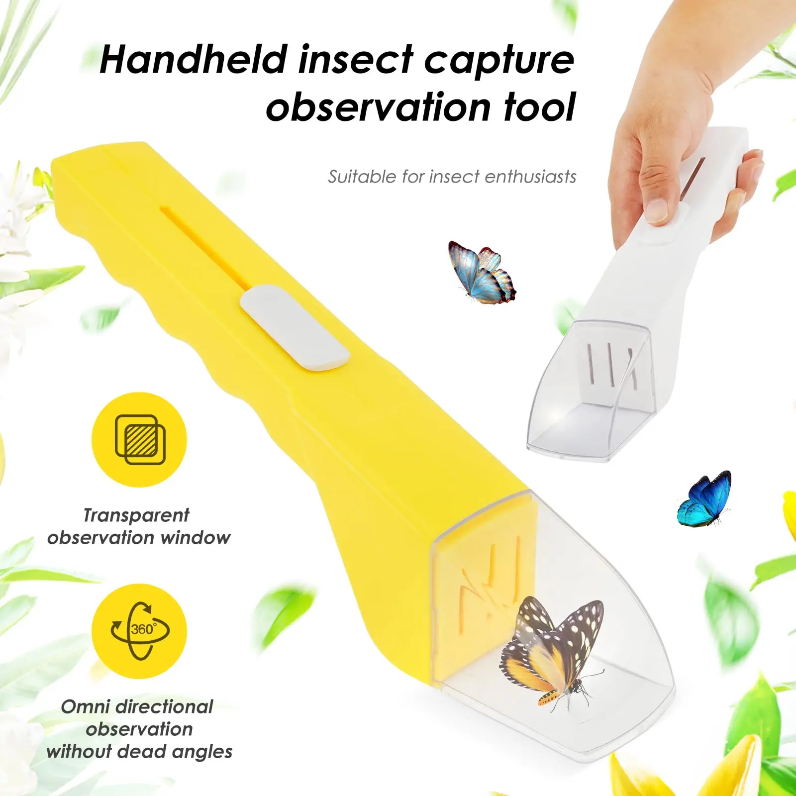 Contactless Humane Bug Catcher: Nature Exploration Tool & Gift