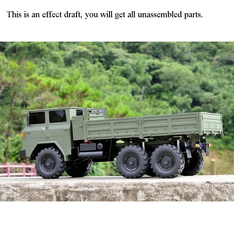 CROSSRC 1/12 Model XC6-A Off Road Military Truck KIT Motor Light Car 6*6 Vehicle RC Toys Gifts 2