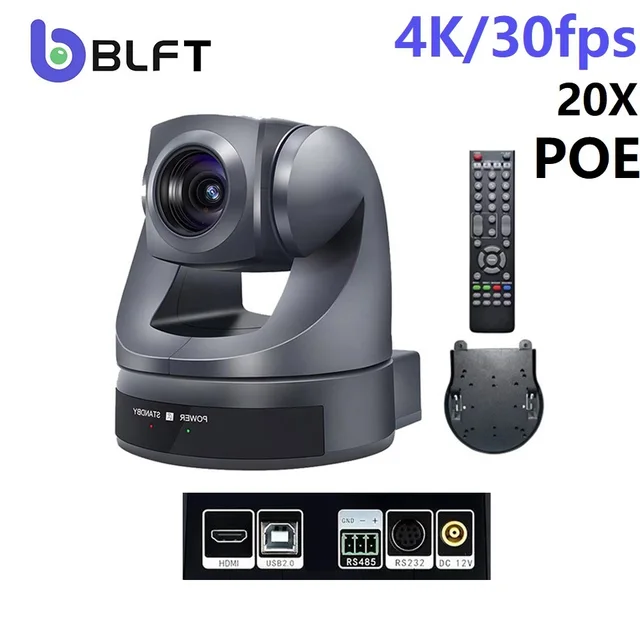 4K30FPS Ai Tracking Ptz Camera 20X Optical Zoom HDMI USB IP POE Video Conference Camera Live Streaming Broadcast Confer System 1