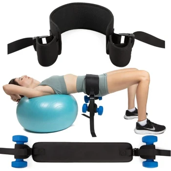 Dumbbell Hip Thrust Exercise Belt 1