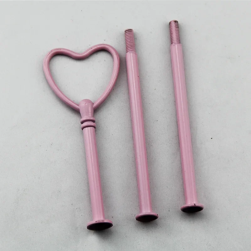 Cake Plate Stands Multi-style 2/3 Tier Plate Handle Fitting Hardware Rod Tool Cake Stand Wedding Birthday Stand