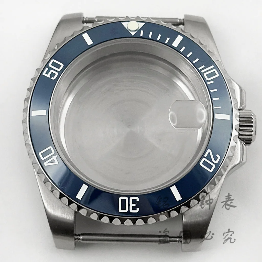 Deep Blue Bezel 40MM Diver Watch Case with Waterproof Sapphire Crystal