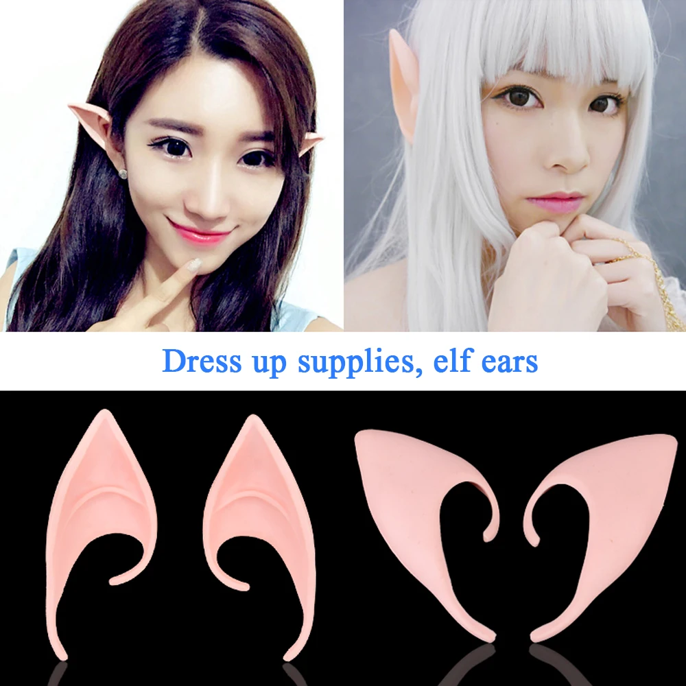 2 teile/satz Geheimnisvolle Engel Elf Ohren Ohren für Fee Cosplay Kostüm Zubehör Halloween Dekoration Foto Requisiten Spiele Für Erwachsene – Detail 7