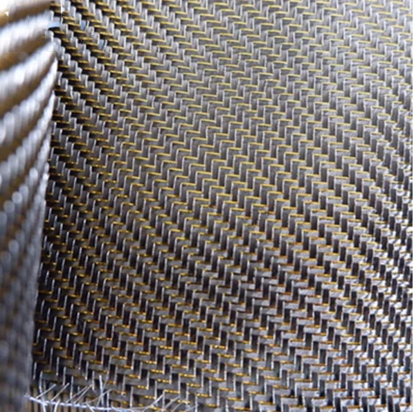 Enhanced Carbon Aramid Fiber Hybrid Fabric Cloth in Twill/Plain Weave Design