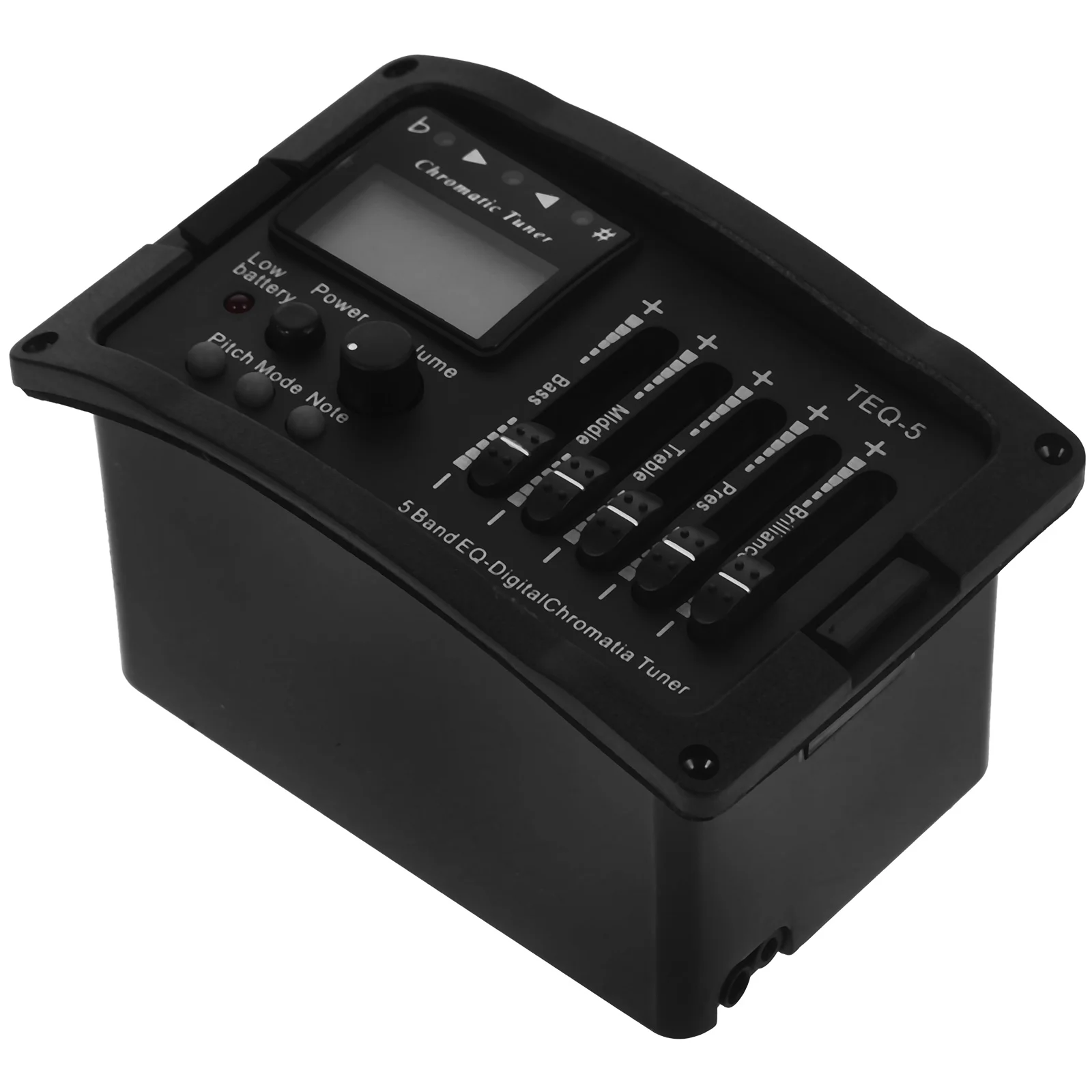 

Pre-Amp Band EQ Equalizer Pickup Electric Acoustic Guitar Tuner with Volume Control Presence Control Treble Control