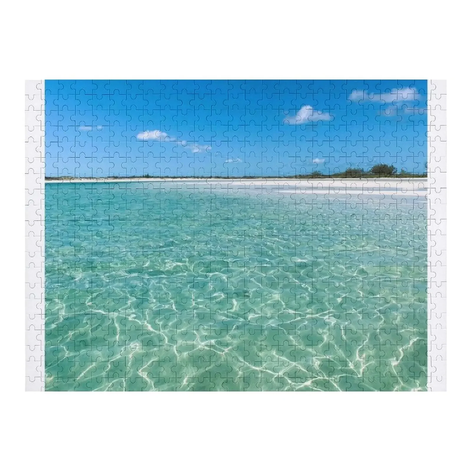 Beautiful Marble Pattern Ocean Nature Landscape of Turks & Caicos Jigsaw Puzzle Personalized Photo Gift Christmas Toys Puzzle