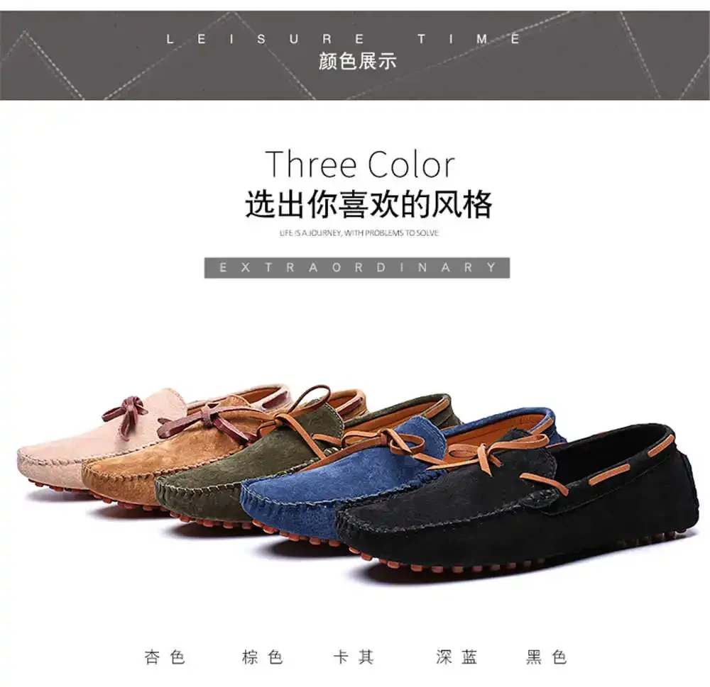 Mocassin Men's Shoes Casual Sneakers Outdoor Comfortable Flats