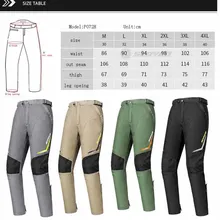  Winter SCOYCO Men's Motorcycle Pants Quick Wear Off Moto Trousers for Men Motocross Pants CE Knee Warm Lining Windproof 