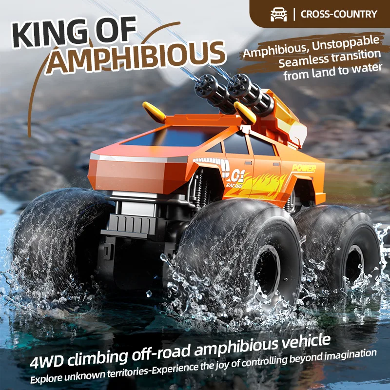 신제품 JJRC Q213 RC카 2.4g 4WD 수륙양용 원격 조종 자동차 트럭 등반 전지형 방수 장갑차 장난감 어린이용