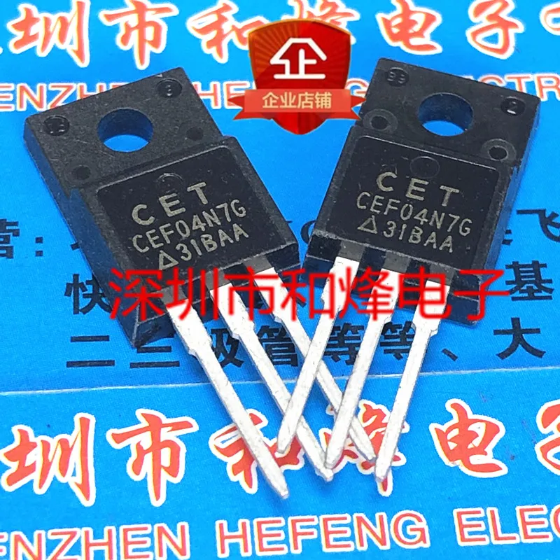 

30 шт. Оригинальный Новый CEF04N7G TO-220F 700V 4A