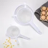 Plastic Fine Mesh Scoop Strainer Colander Flour Sieve with Handle Juice Tea Strainer Kitchen Portable Handheld Screen Meshes 5