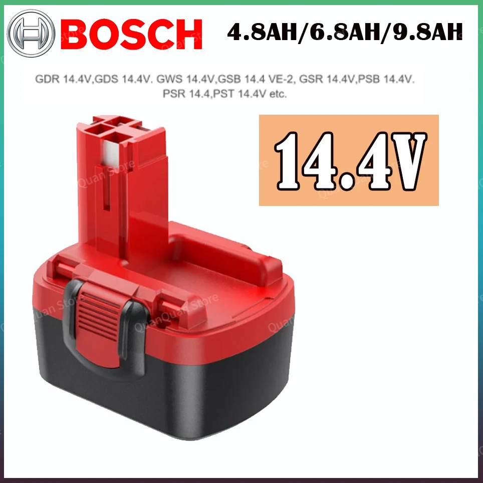 

New 14.4V 4800mAh Rechargeable Battery for Bosch 14.4V Battery 4800mAh BAT038 BAT040 BAT140 BAT159 BAT041 3660K