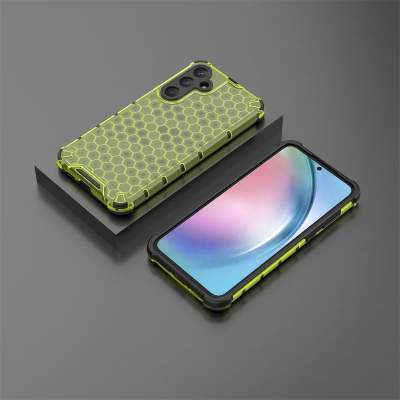 Honeycomb Shockproof TPU Armor PC Phone Case Cover