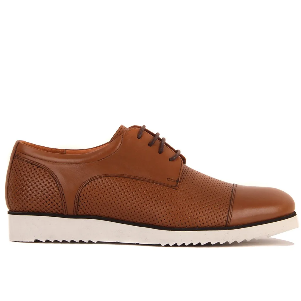 

Sail Lakers-Tan Leather Men 'S Classic Shoes